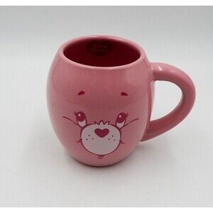 Care Bears Pink Cheer Bear Coffee Tea Mug Cup Rainbow Heart 2016 Vandor